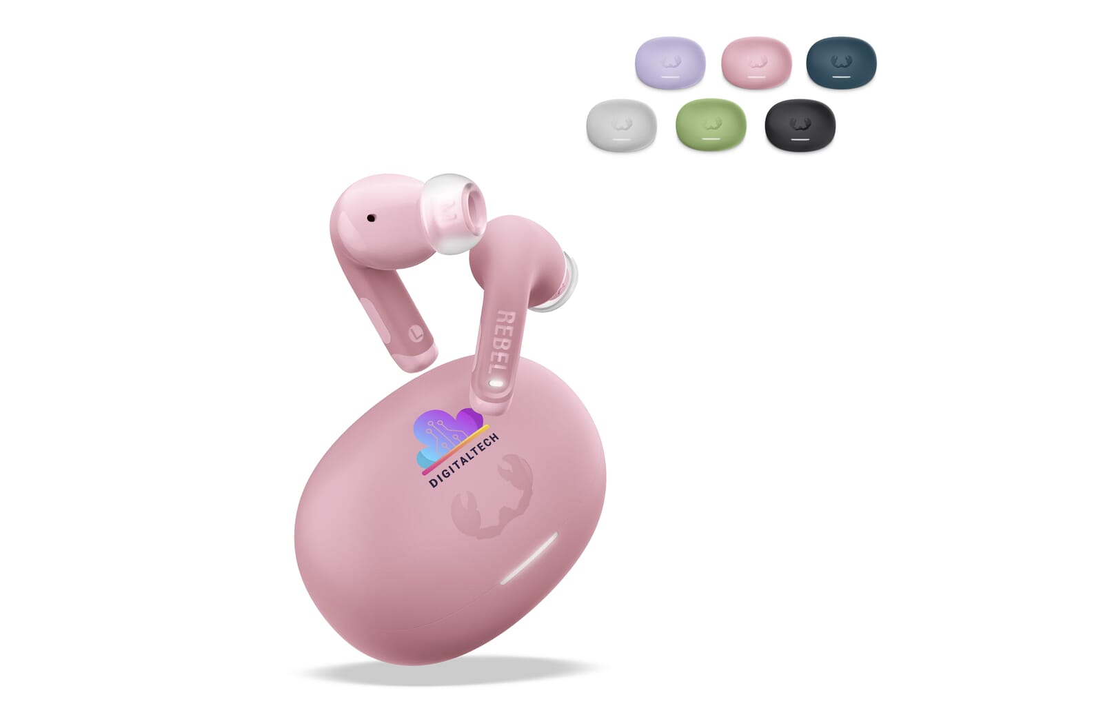 EcoSound ANC Earbuds - Aldbury printed with logo