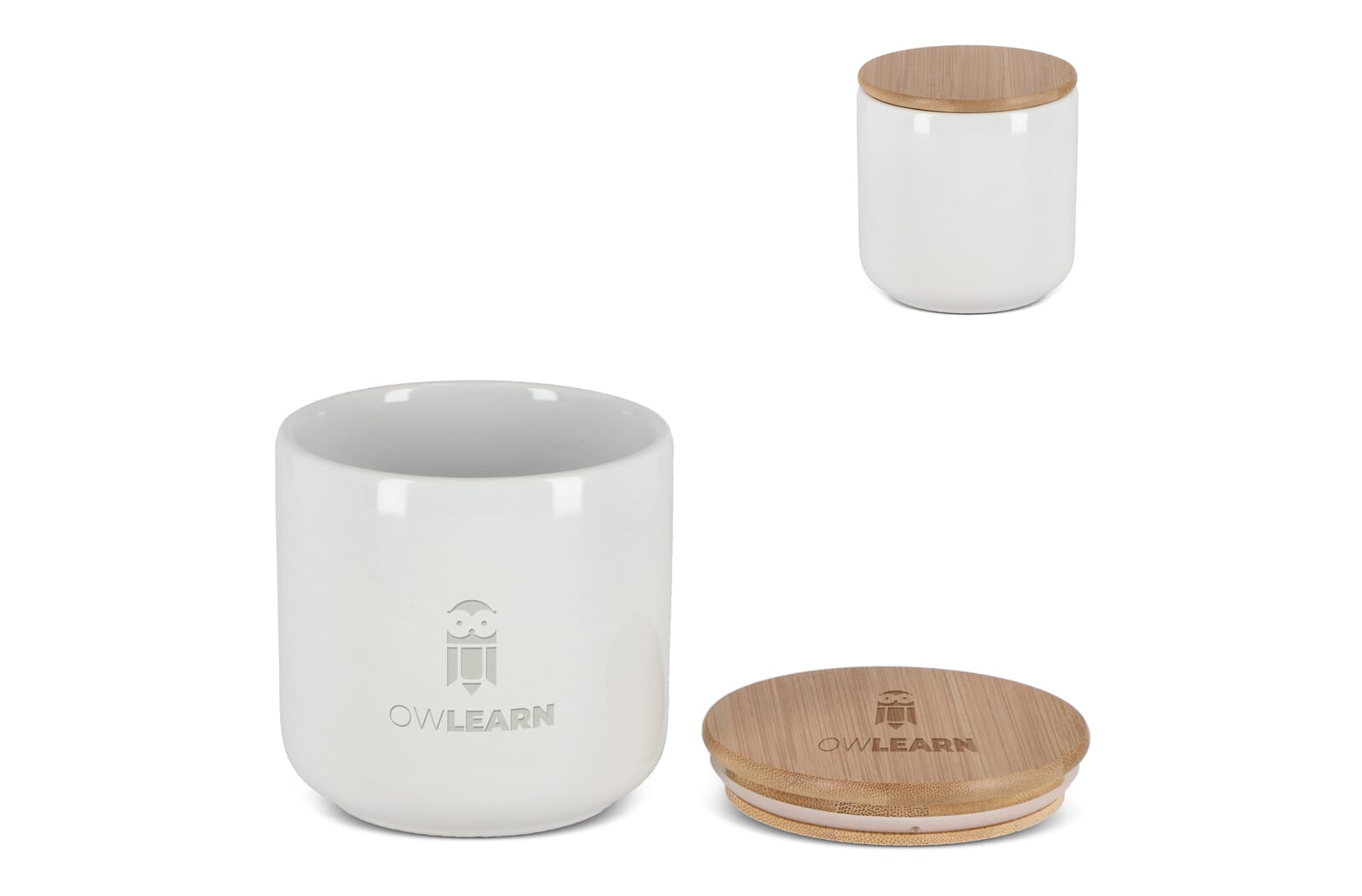 Ceramic and Bamboo Storage Jar - Tarrant Keyneston bedrukken met logo