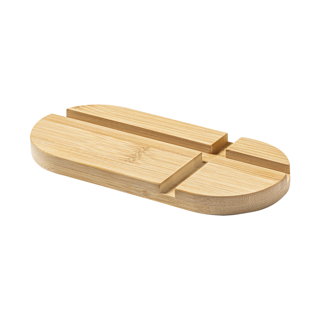 Labbo bamboo desk mobile phone and tablet holder with your logo