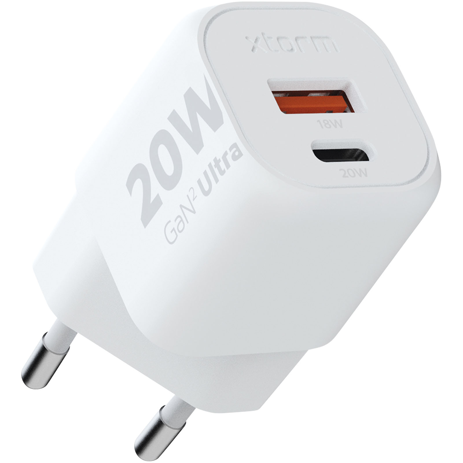 Xtorm XEC020 GaN² Ultra 20 W wall charger - White