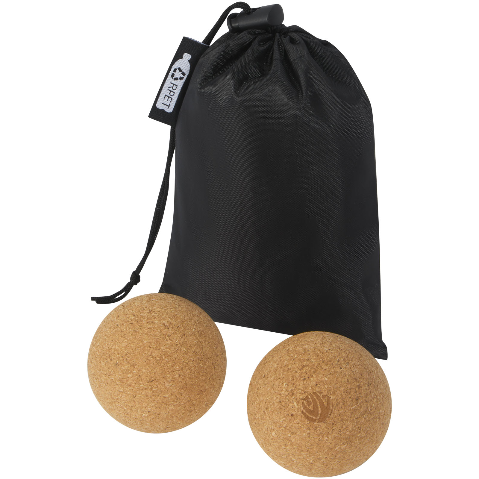 Kork YogaKugel Set - Glinde bedrucken mit Logo