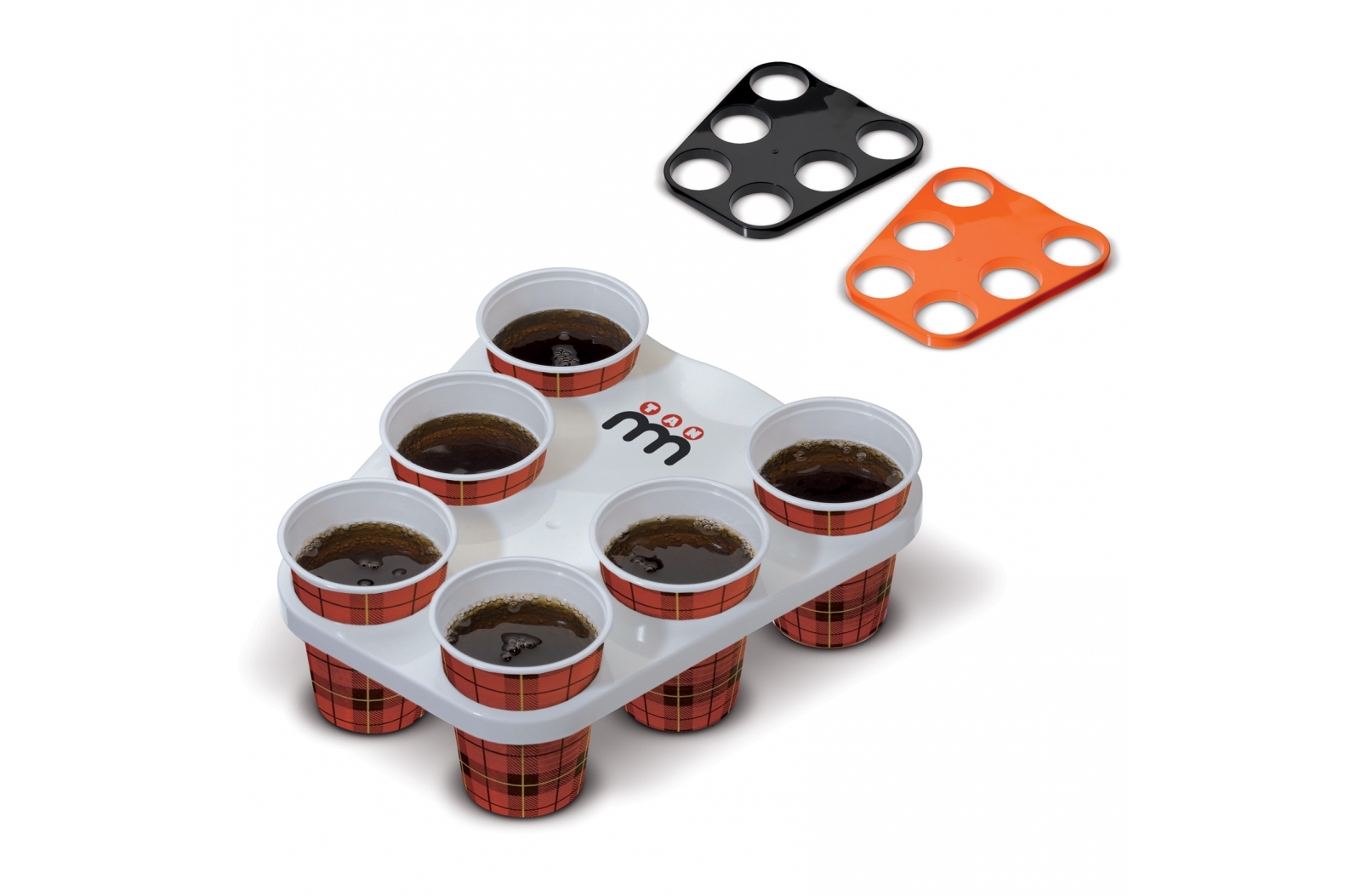 Tray with Six Cup Holders - Crawshawbooth