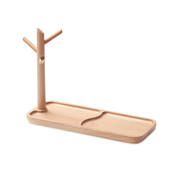Wooden Key/Jewellery Organizer Tray and Stand - Milford on Sea