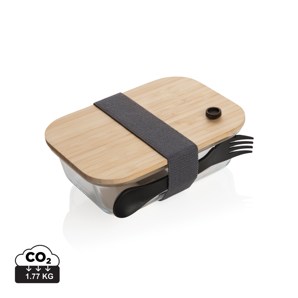 Personalisierte Lunch-Box aus Glas - Vezia