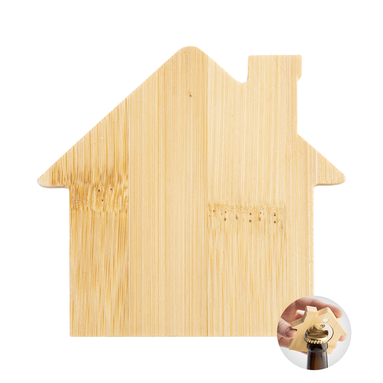 Bambus Haus Magnet - Beddgelert printed with logo