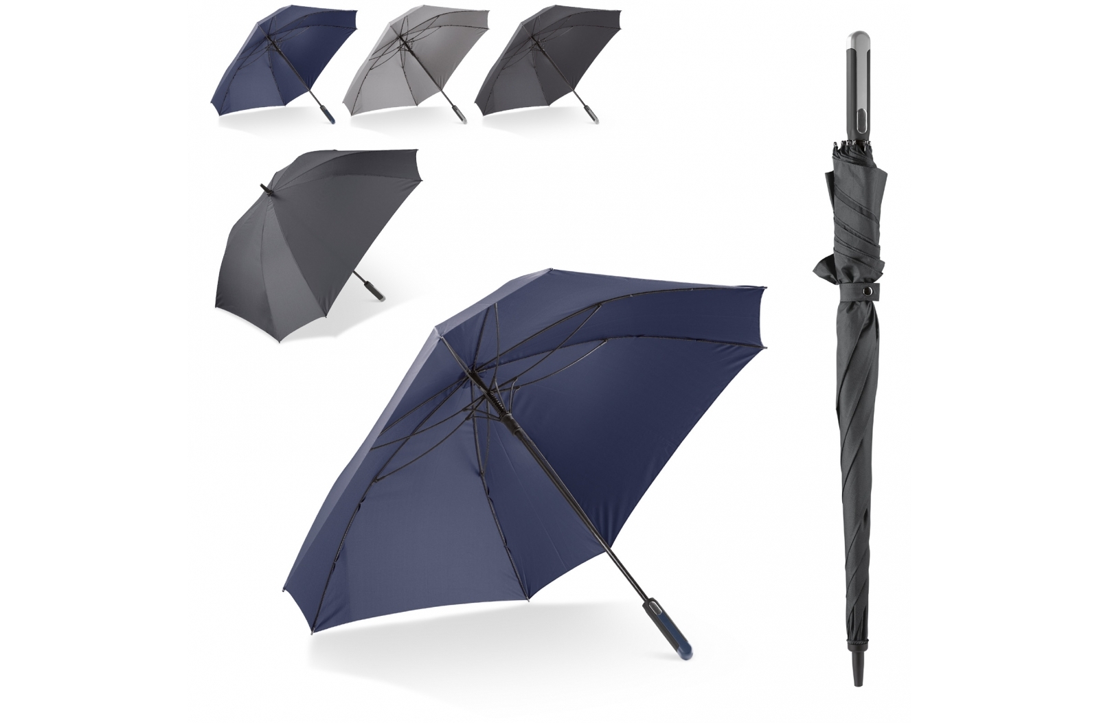 Luxus 27” quadratischer Regenschirm