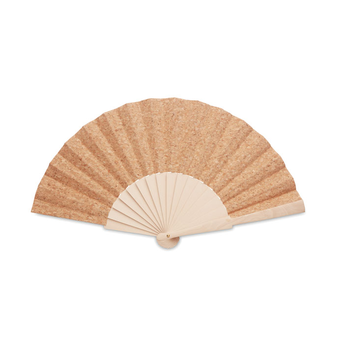 Manual Wooden Fan with Cork Fabric Sheeting - North Birkdale