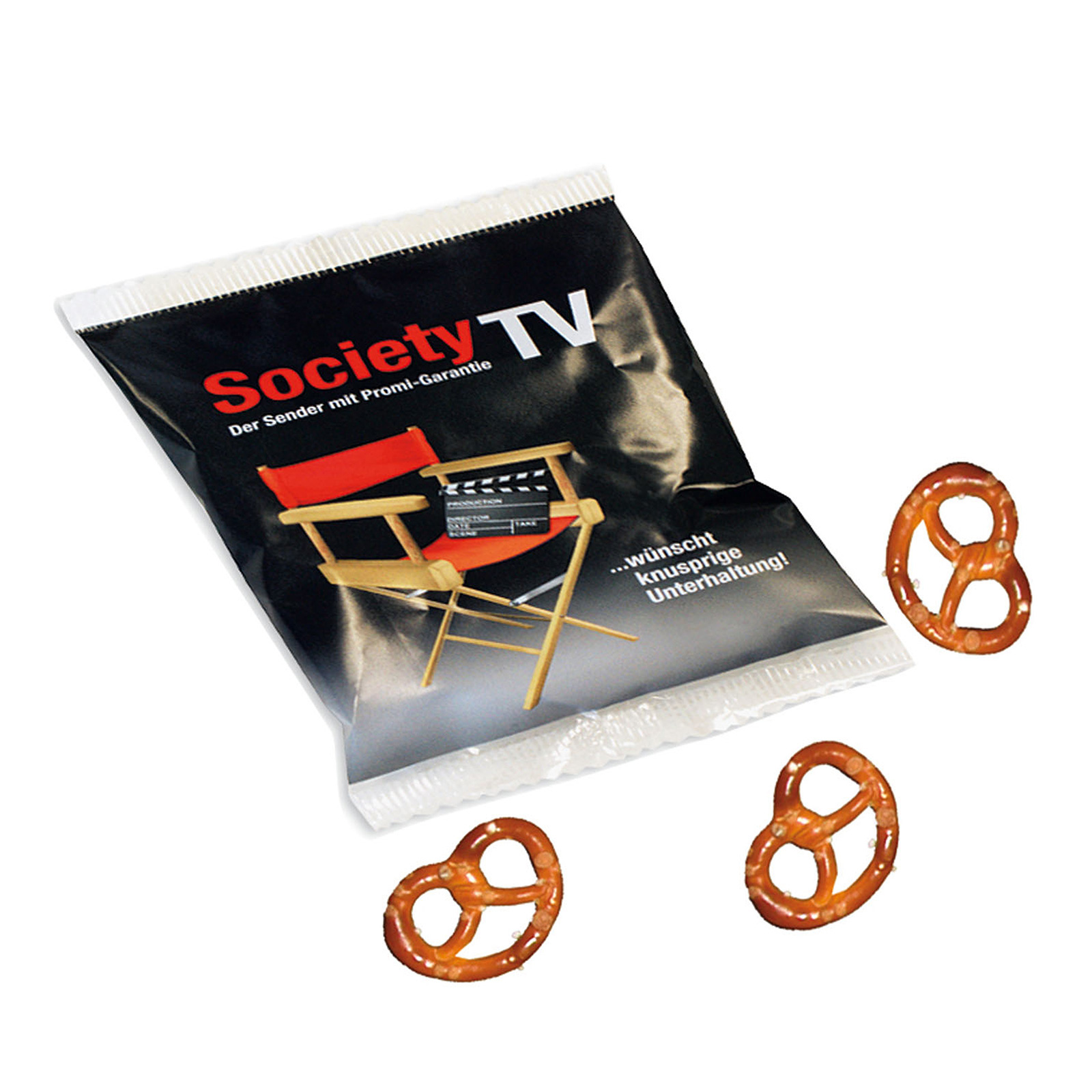 Gesalzene Brezeln in transparenter Folienverpackung - Hürth