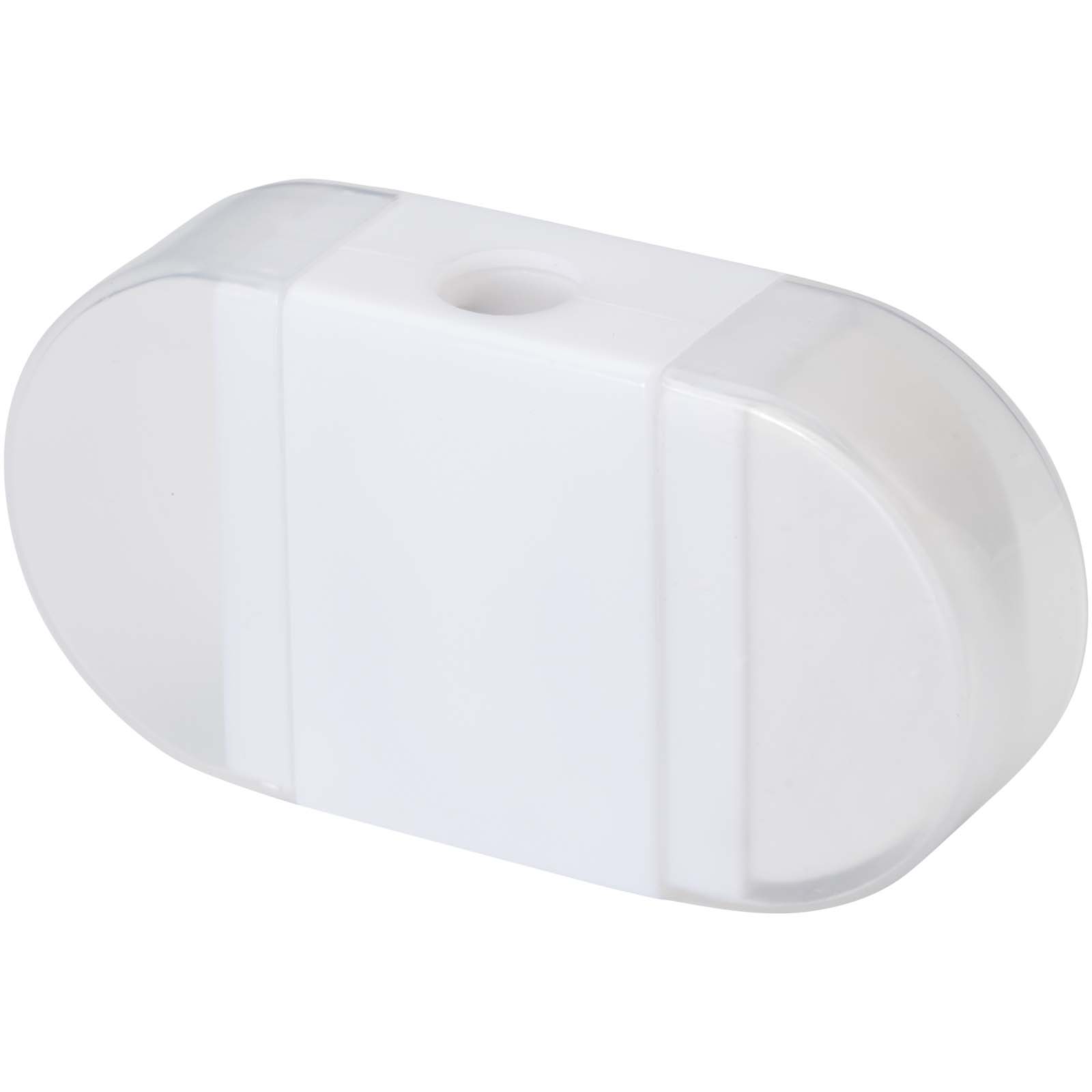 Transparent Dual-Cap Pencil Sharpener with Eraser - Halewood