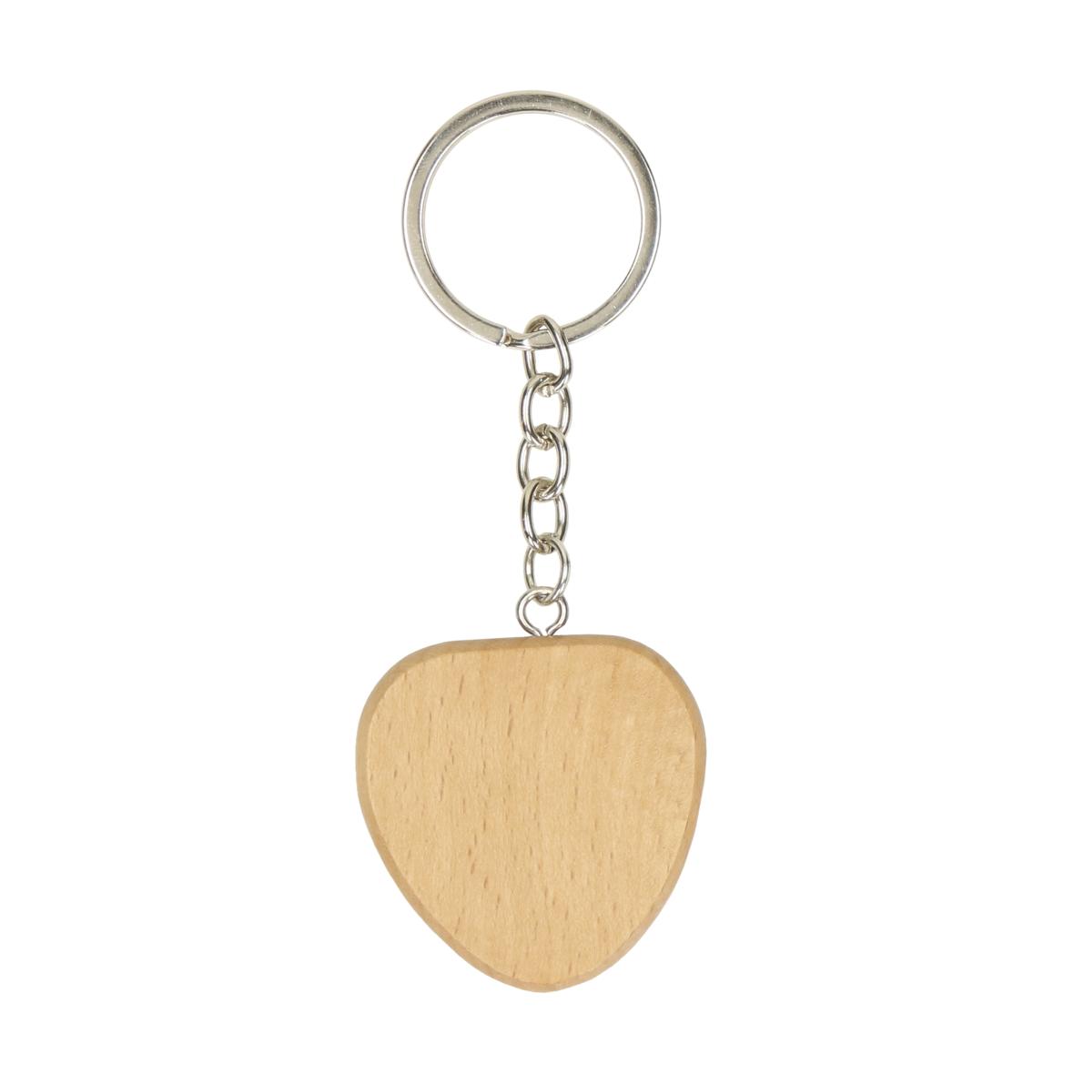 Heart Shaped Beech Key Ring - Aldershot