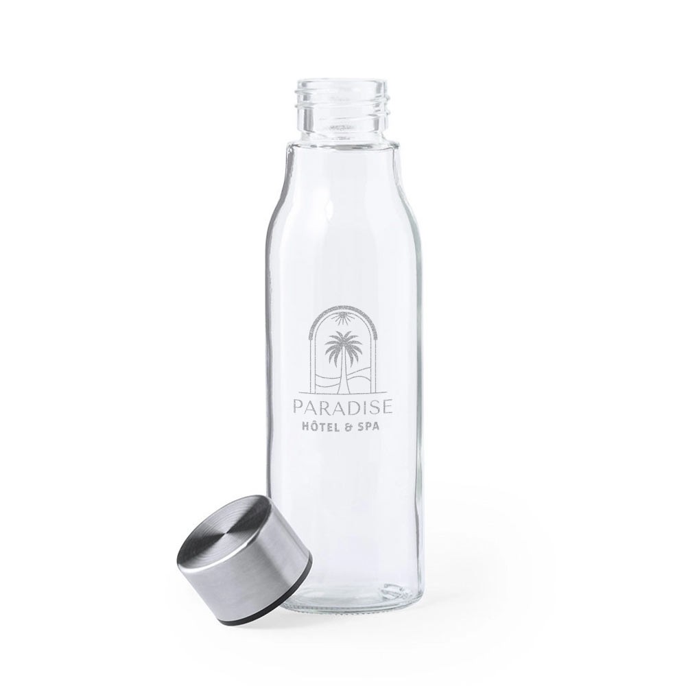 Borosilicate Glass Water Bottle 550ml - Plymouth