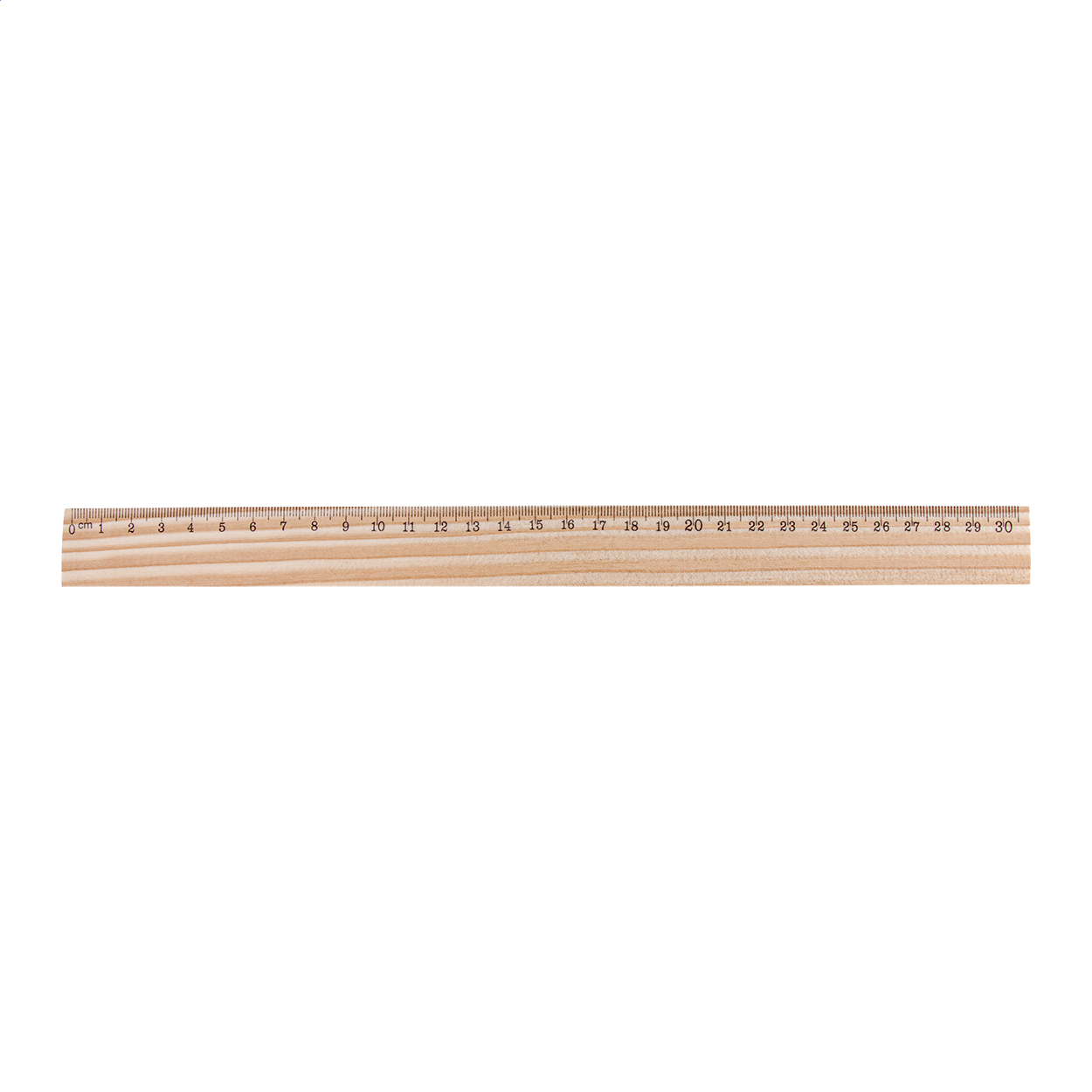 ThreeO 30 cm pine wood ruler personalised with your logo printed with logo