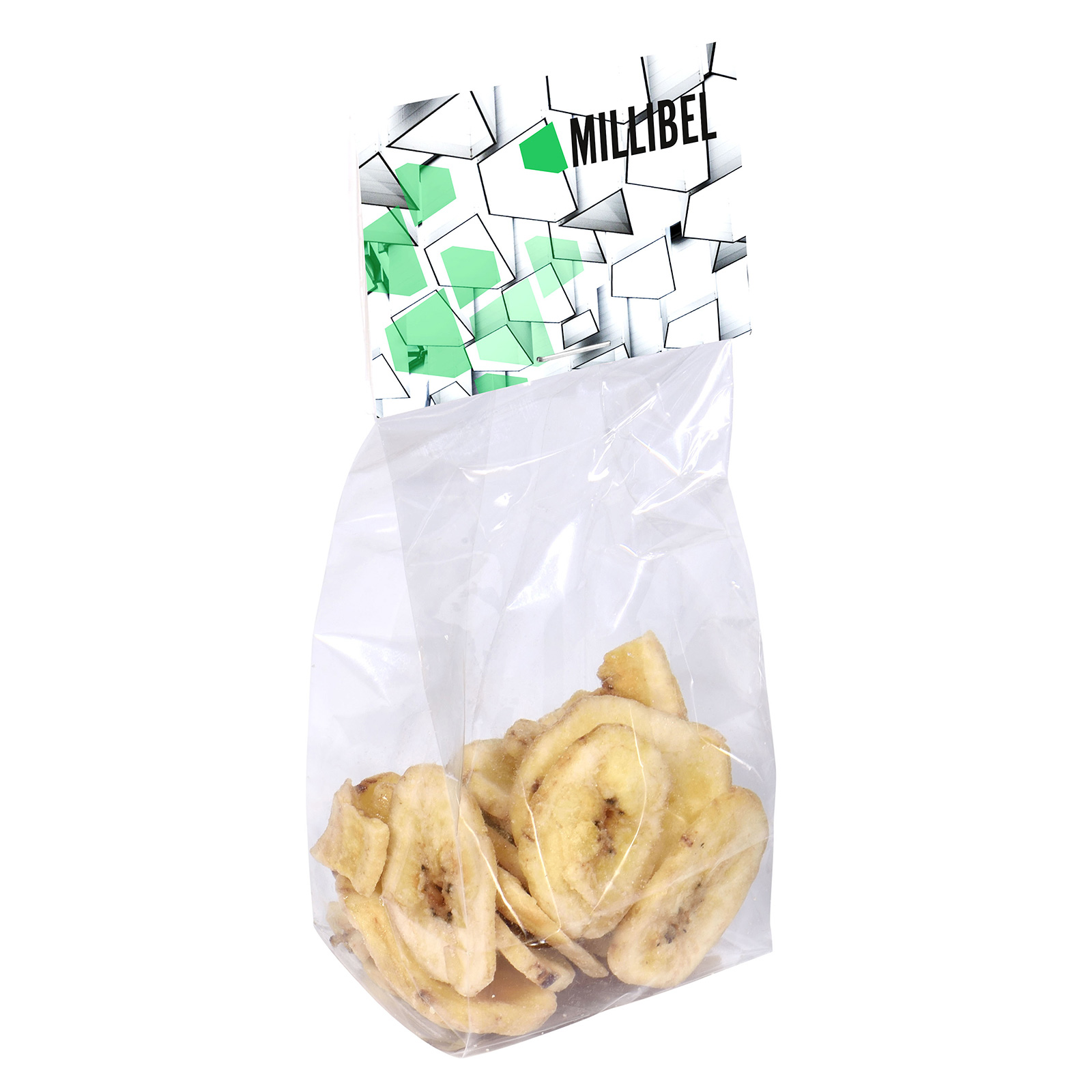 A clear bag filled with banana chips - Honeybourne - Warblington