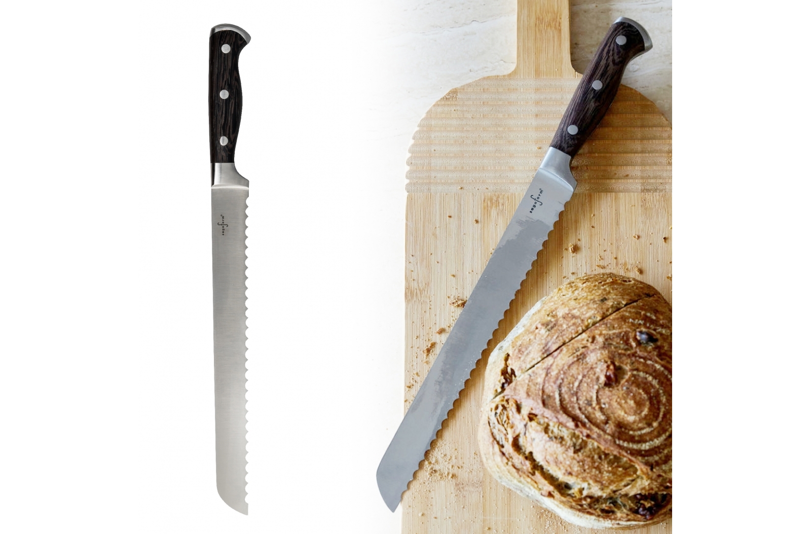 Elegant Wenge Bread Knife - Liss