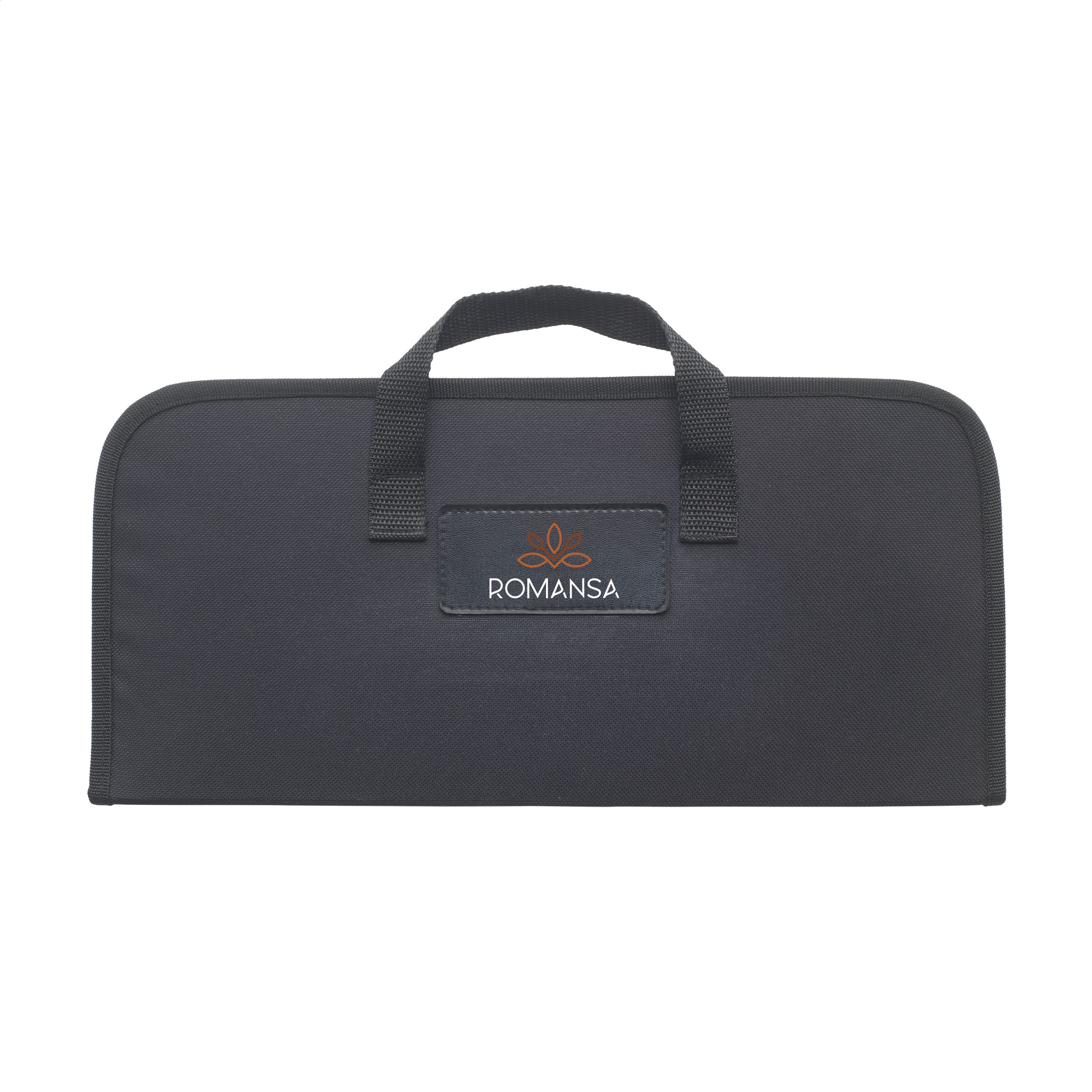 3-Piece Barbecue Tool Set in Nylon Pouch - Elham