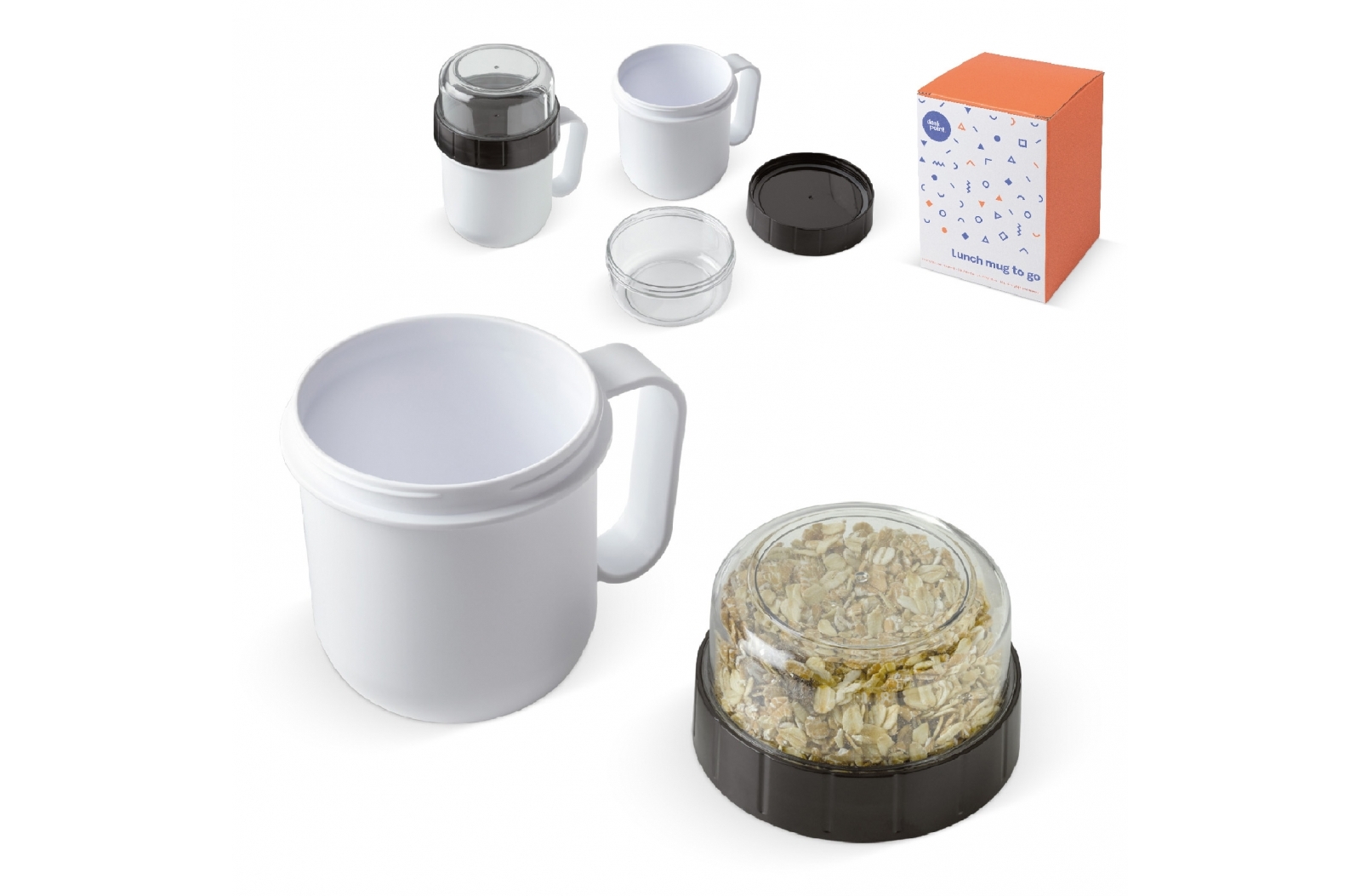 Dual Compartment Soup and Snack Cup 520ml & 230ml - Whitehaven