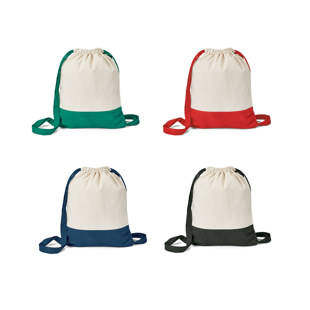 Cotton backpack with drawstring - Chew Magna - Jirehouse