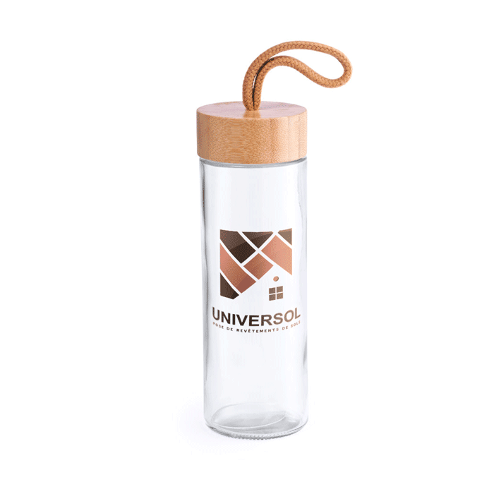 Nature Line Glass Jar with Bamboo Lid 420ml - Althorp     