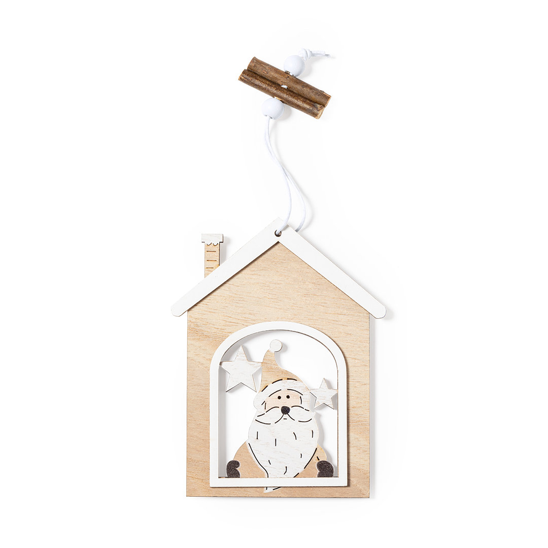 Natural Wood Christmas Decoration - Keith