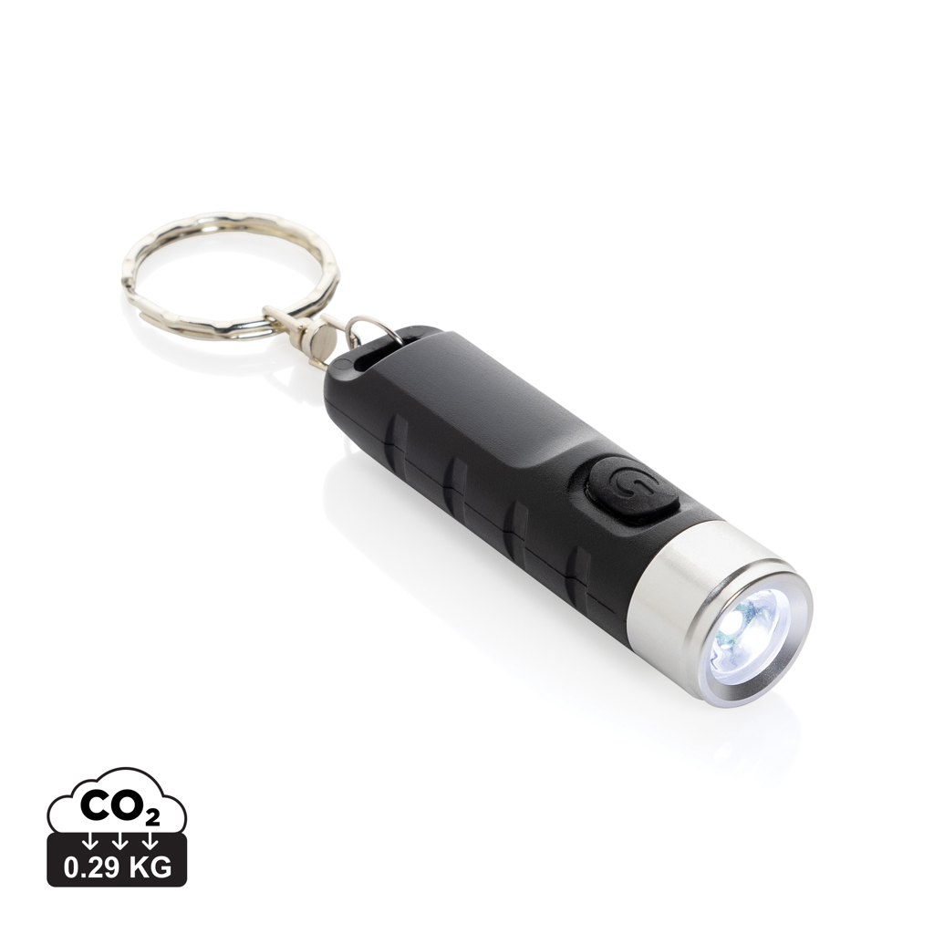 EcoGlow Recycled USB Keychain Torch - Shetland