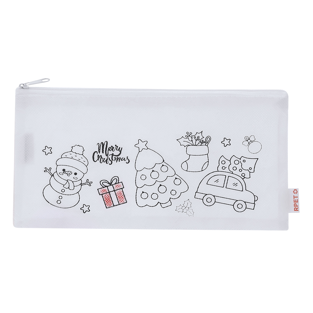 Festive Eco-Coloring Pencil Case - Walton