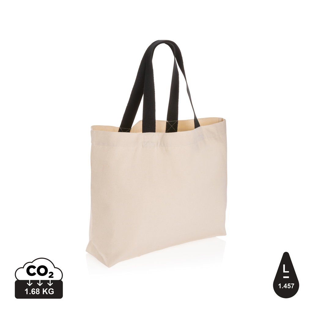 An undyed recycled canvas tote bag from AWARE™, with a weight of 240 gsm - Piddletrenthide - Holcombe