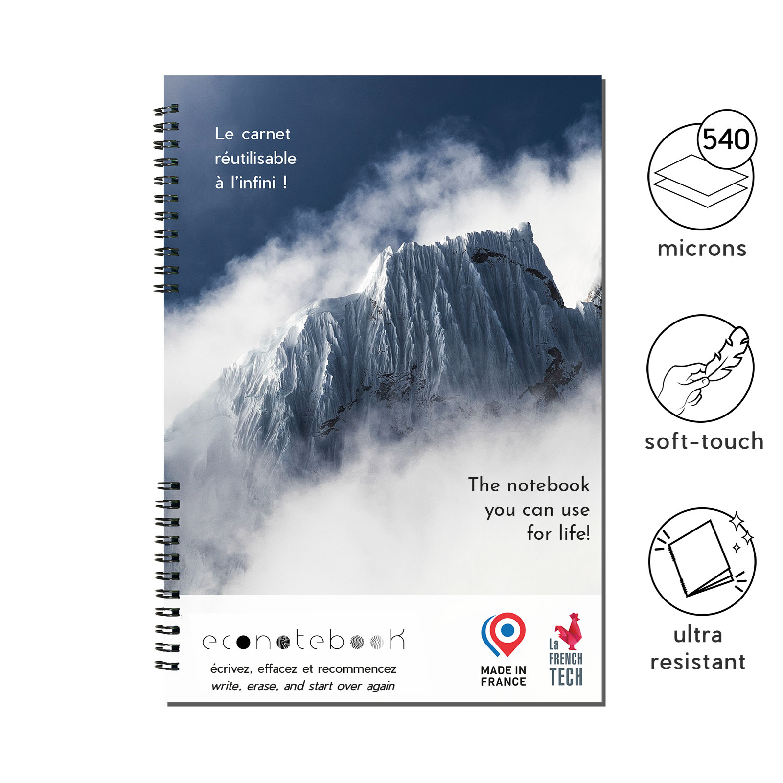 A4 EcoNotebook with Premium Cover - Crosby