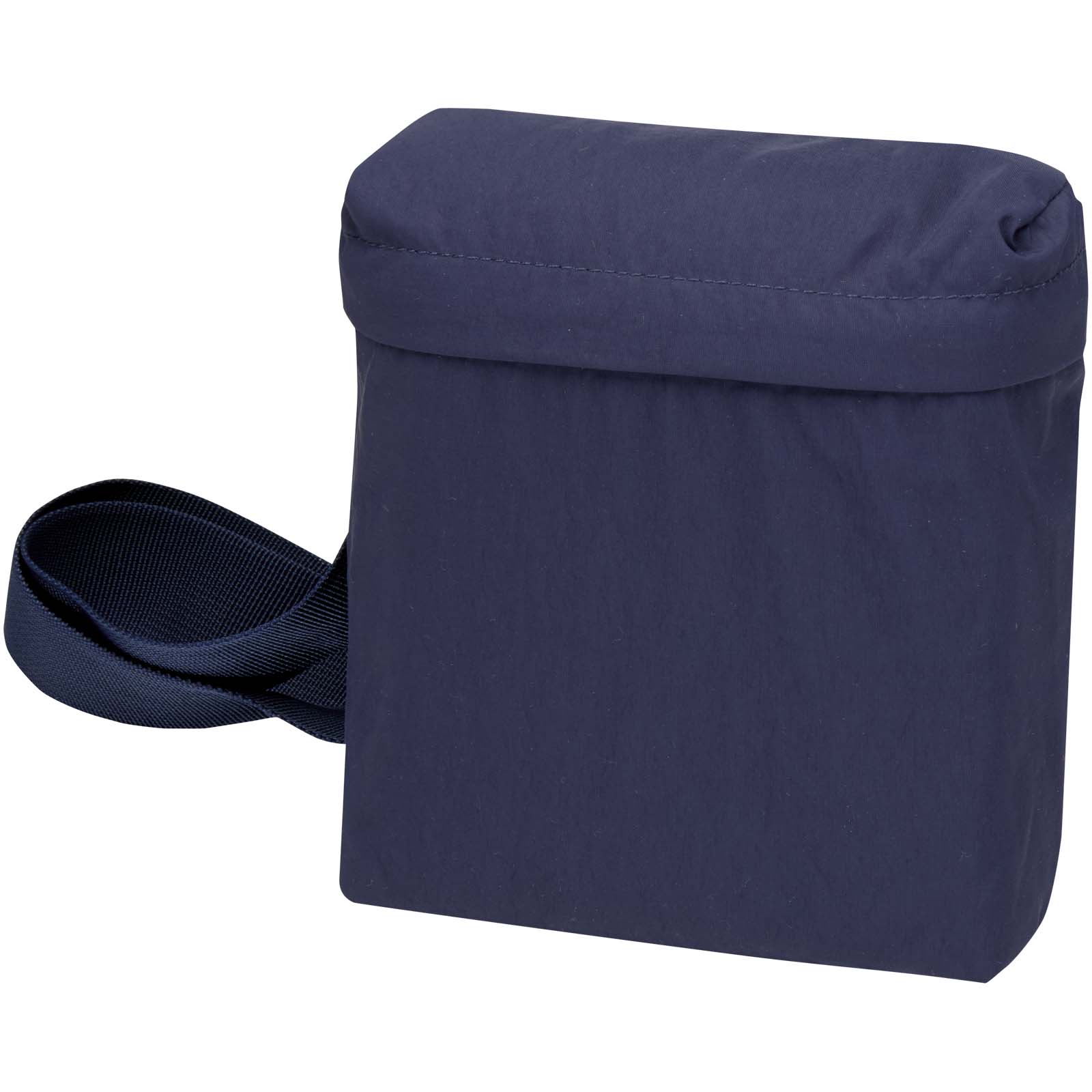 Arca GRS recycled wrinkled nylon crossbody bag with your logo printed with logo