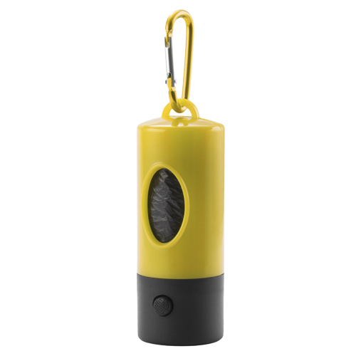 A pet waste bag dispenser with an LED flashlight - Portchester