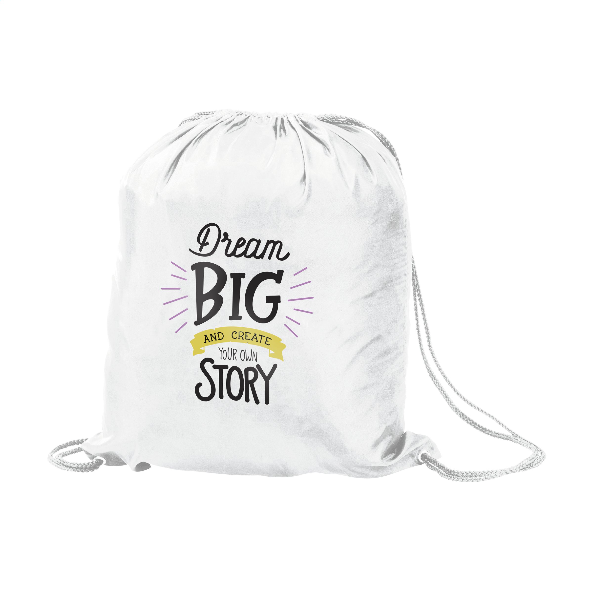 This is a water-resistant drawstring backpack from Mashbury. It is designed to protect your belongings from the elements while being easy to carry and stylish. The drawstring closure ensures your items are secure, while the water-resistant material keeps them dry in any weather condition. - Crowland