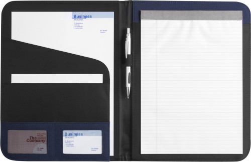 A conference folder made of nylon, featuring a notepad and pockets for organization - Millington