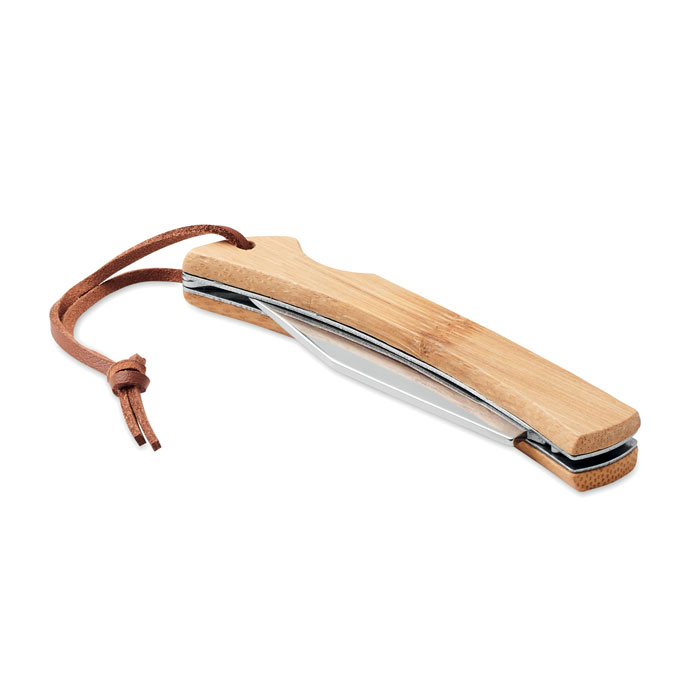 Stainless Steel Foldable Knife with Bamboo Handle - Blandford Forum
