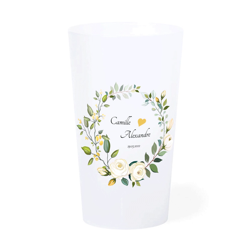 Customized wedding goblet 33 cl - Love