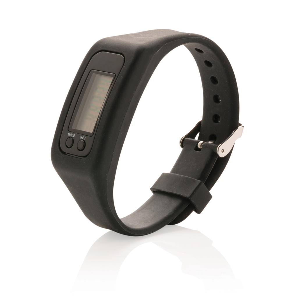 Adjustable Silicone Pedometer Bracelet - Brentwood