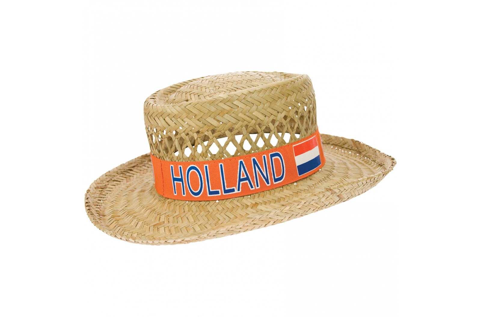 Orange Ribbon Holland Straw Hat - Salford Priors