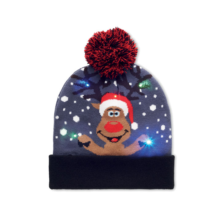 LED Christmas Knitted Beanie - Weston-super-Mare