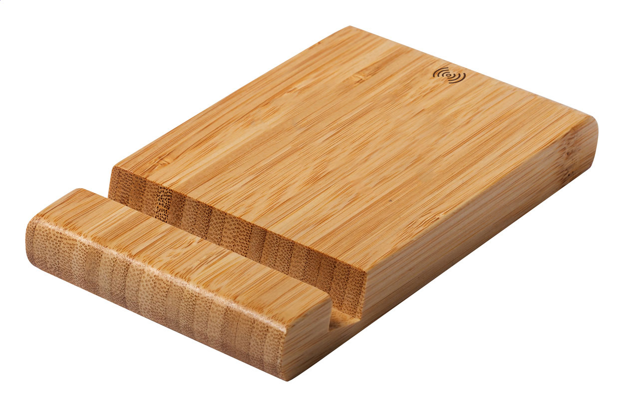 BambooCharge Desk Holder - Ellon printed with logo