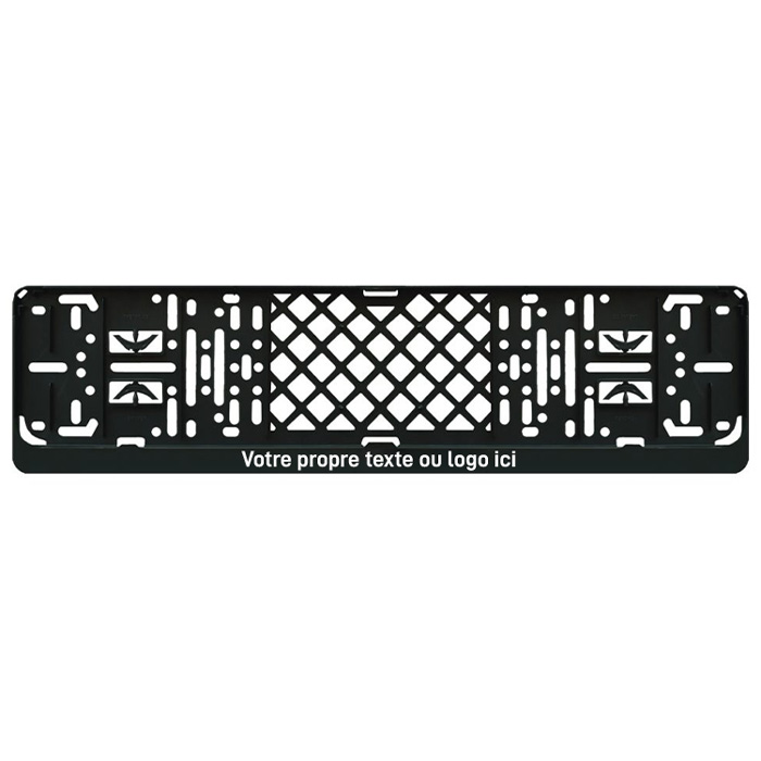 Personalized license plate holder for car with clip-on corners - CAR11