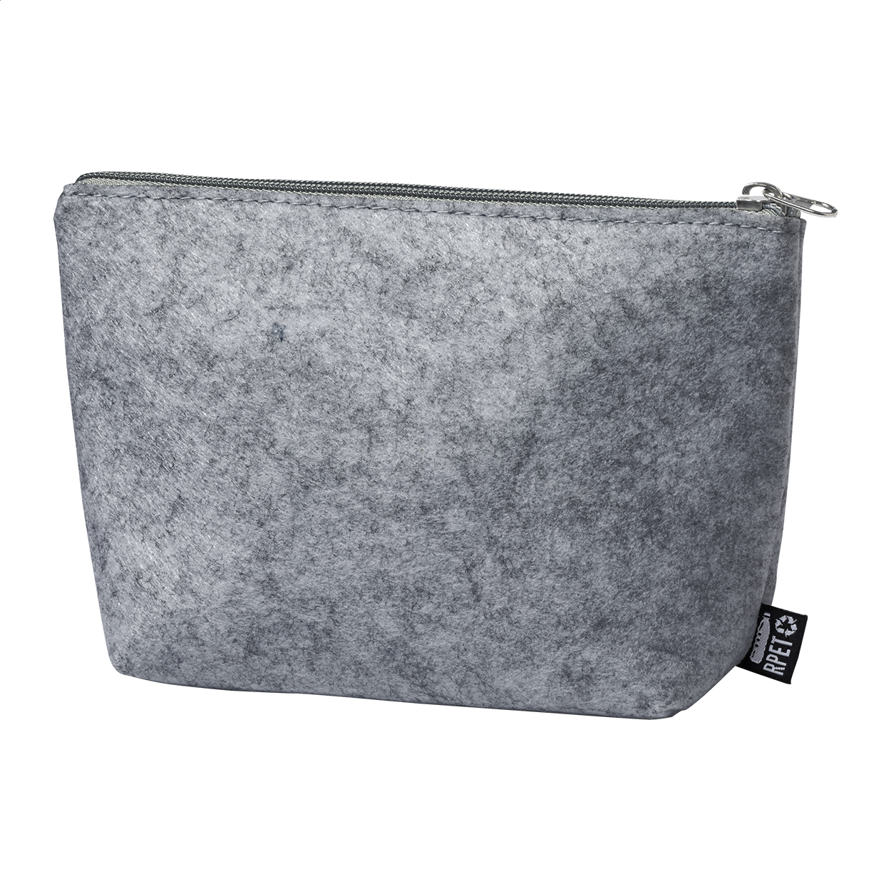 Koffel RPET felt zipped cosmetic bag personalised with your logo