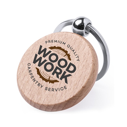 Natural Beechwood Keychain - Farnworth