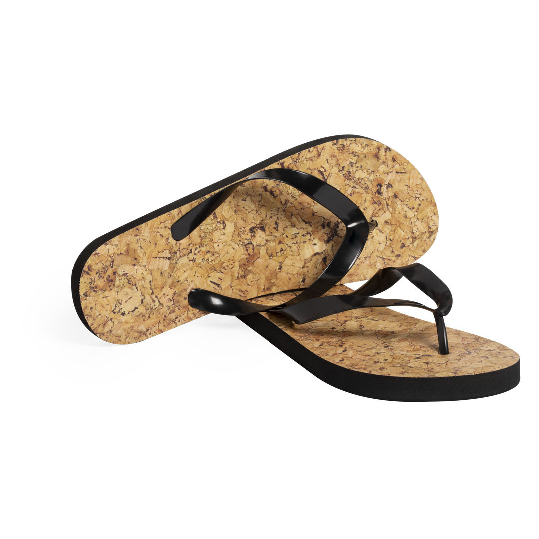 Flip-flops inspired by nature, with a cork effect - Rossendale