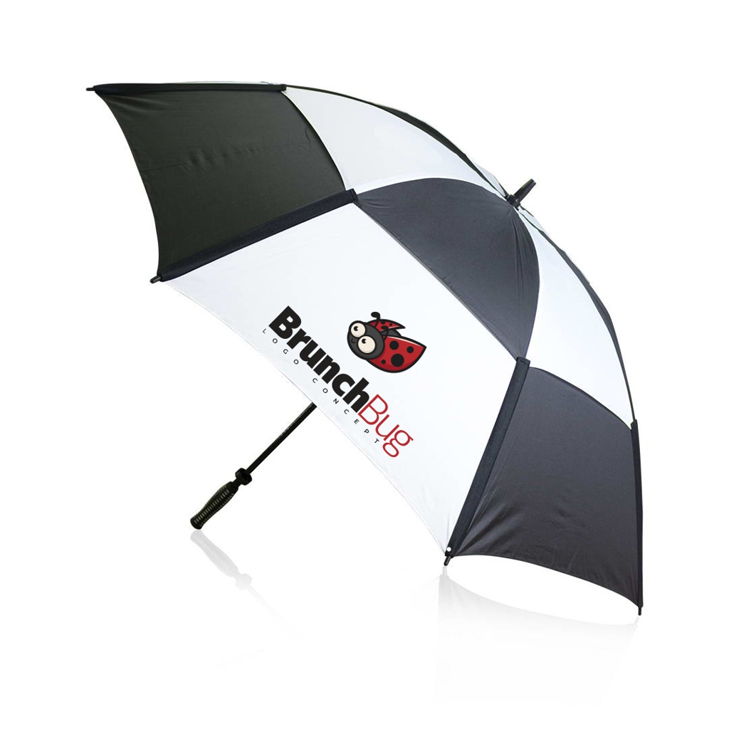 Two-colored Golf Umbrella - Walton on the Wolds