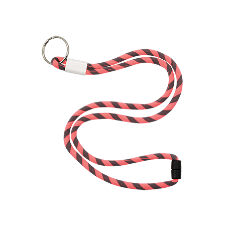 Adjustable Polyester Cord Lanyard with Key Ring - Burscough