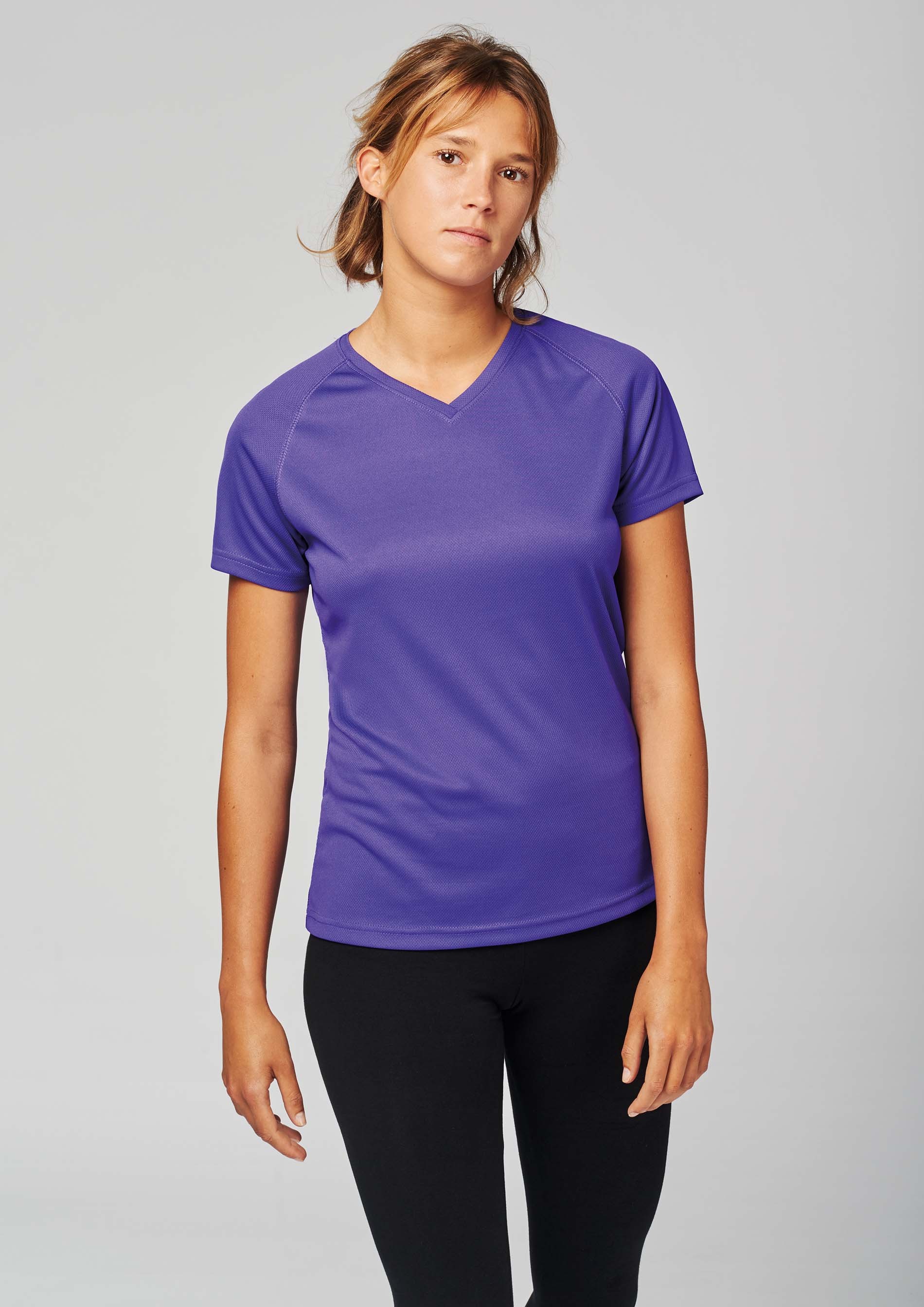 Quick-Drying V-Neck Top with Raglan Sleeves - Sheldon - Fazakerley