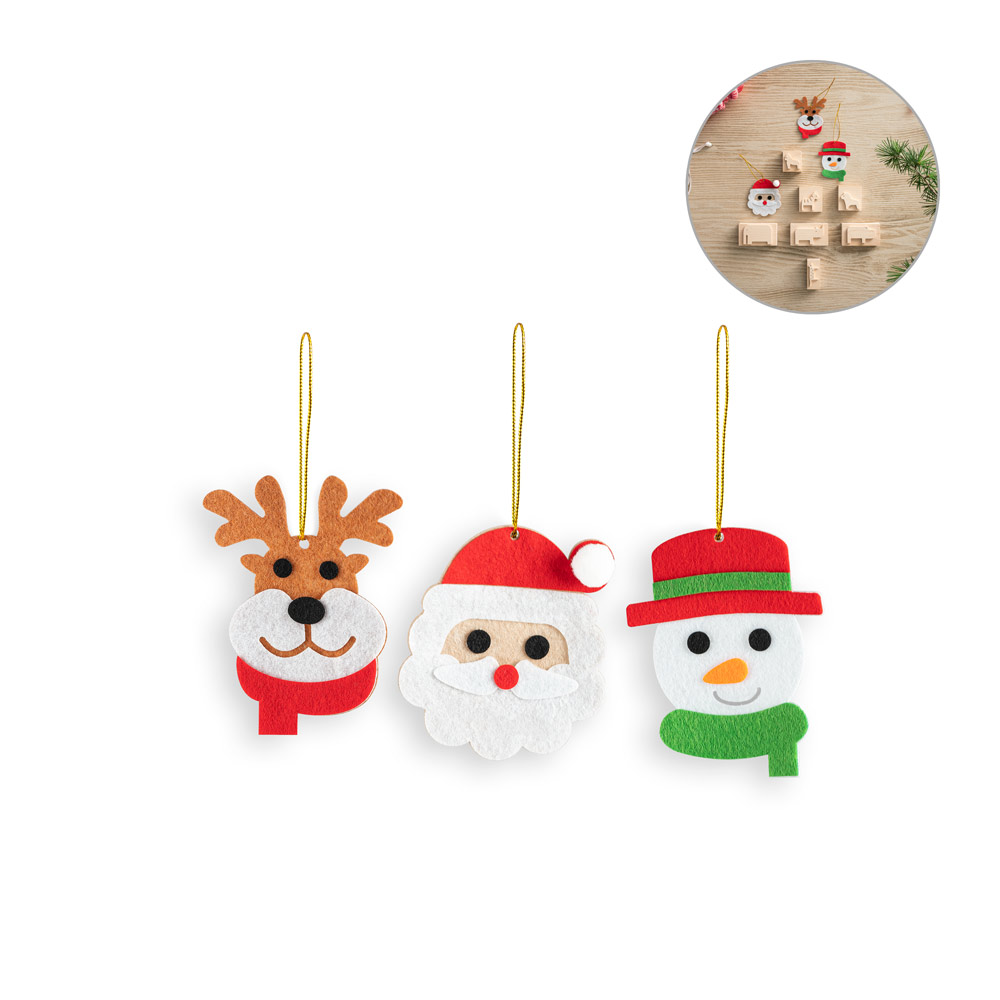 Festive Felt Christmas Ornament Set - Godmersham