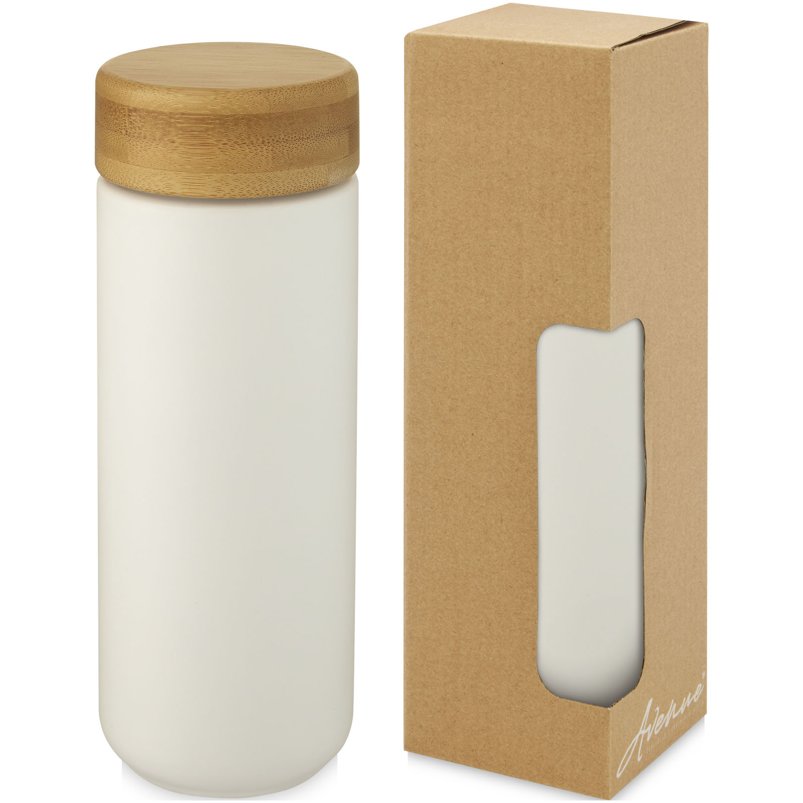 Ceramic Tumbler with Bamboo Lid - Mossley