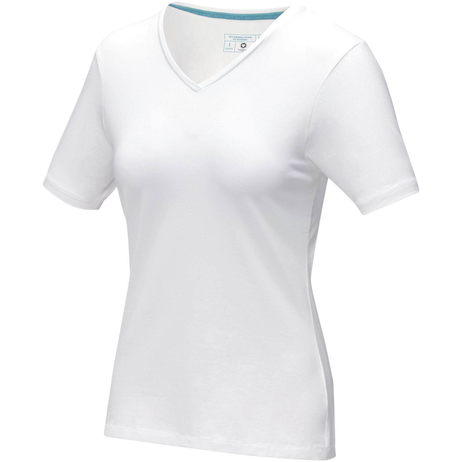 Women's Kawartha short sleeve V-neck t-shirt, made from GOTS certified organic material, from Hinton St George - Abbots Leigh