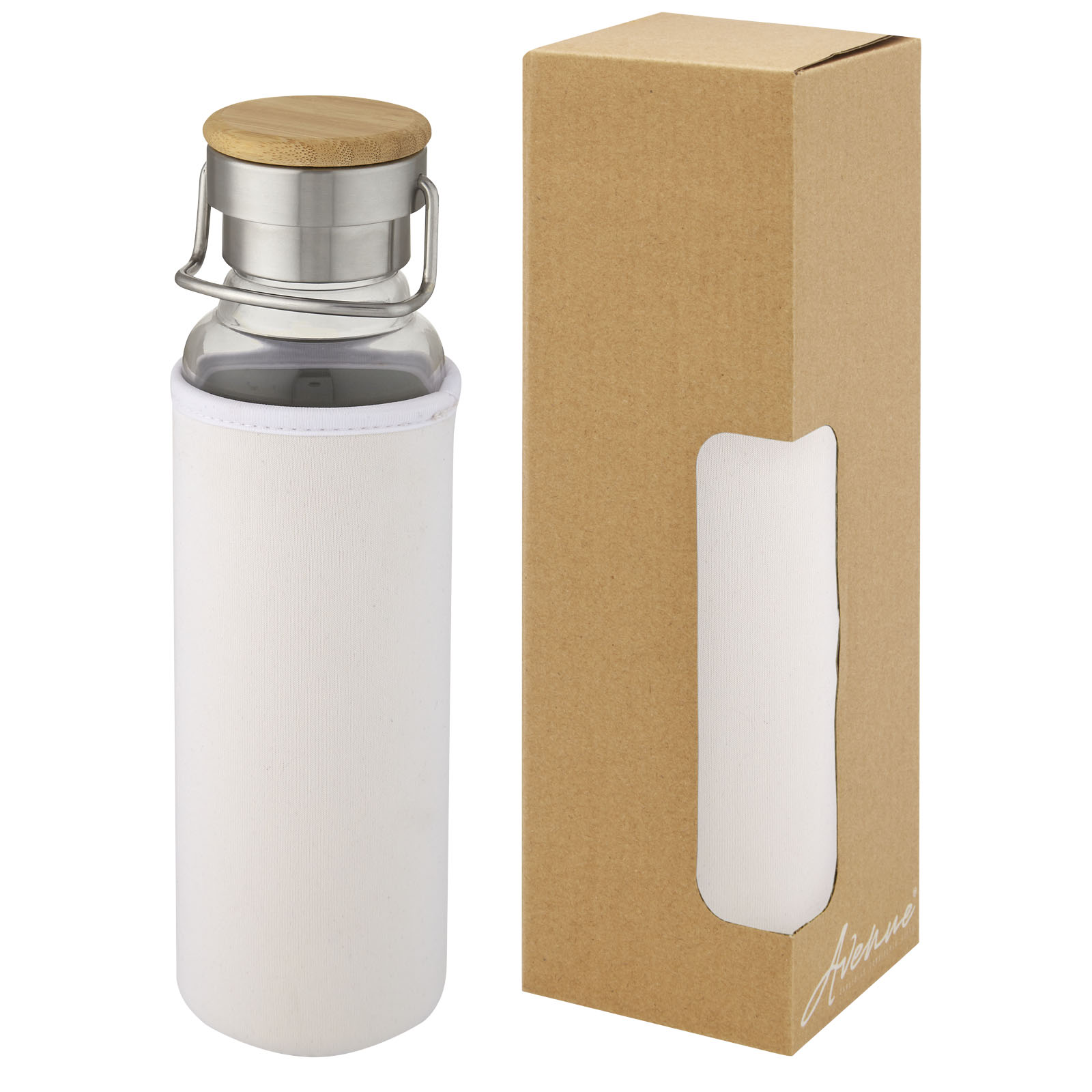 EcoGlass Bamboo Lid Bottle - Tarring - Llanfairpwllgwyngyllgogerychwyrndrobwllllantysiliogogogoch