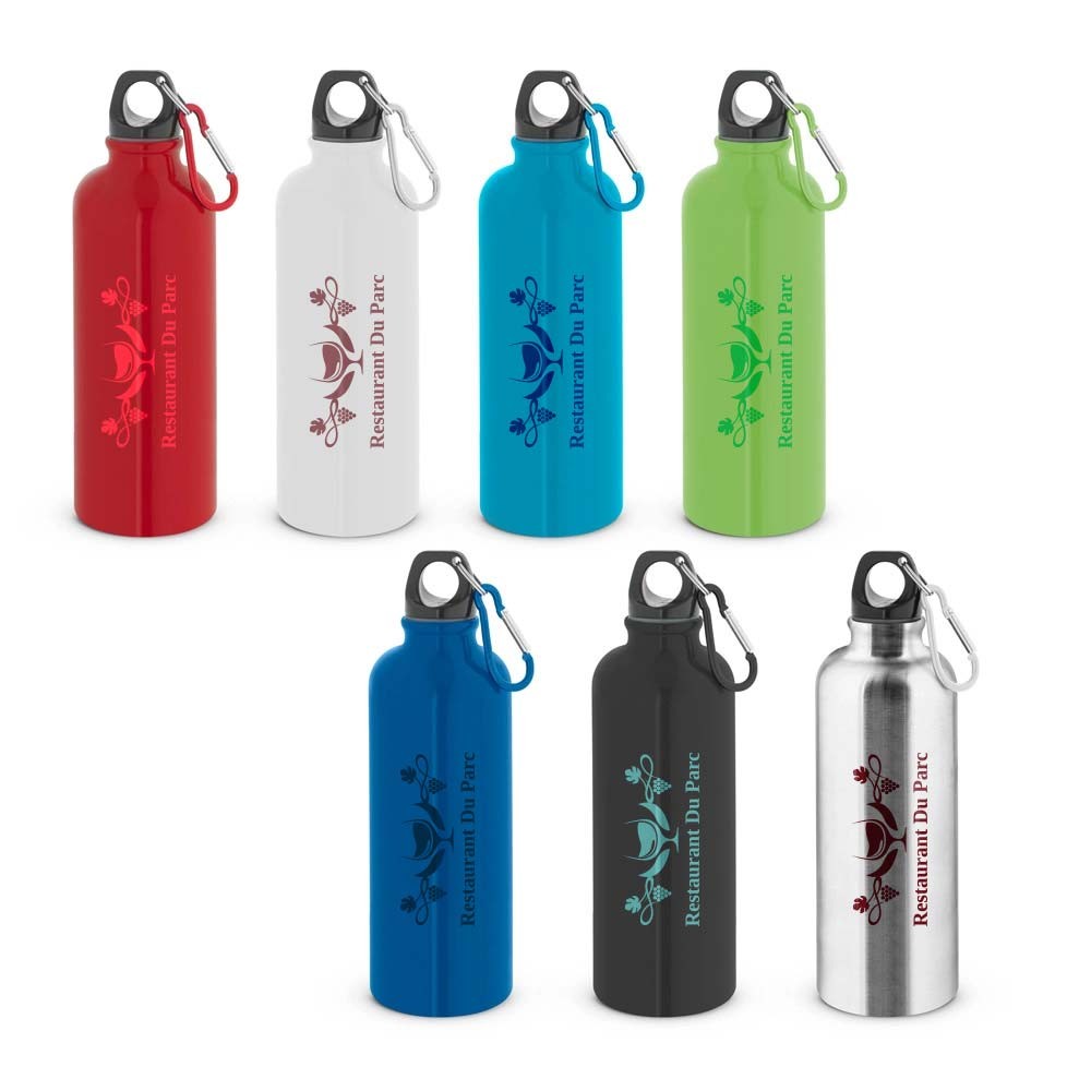 KELCE. Single-wall stainless steel bottle with carabiner 550 ml