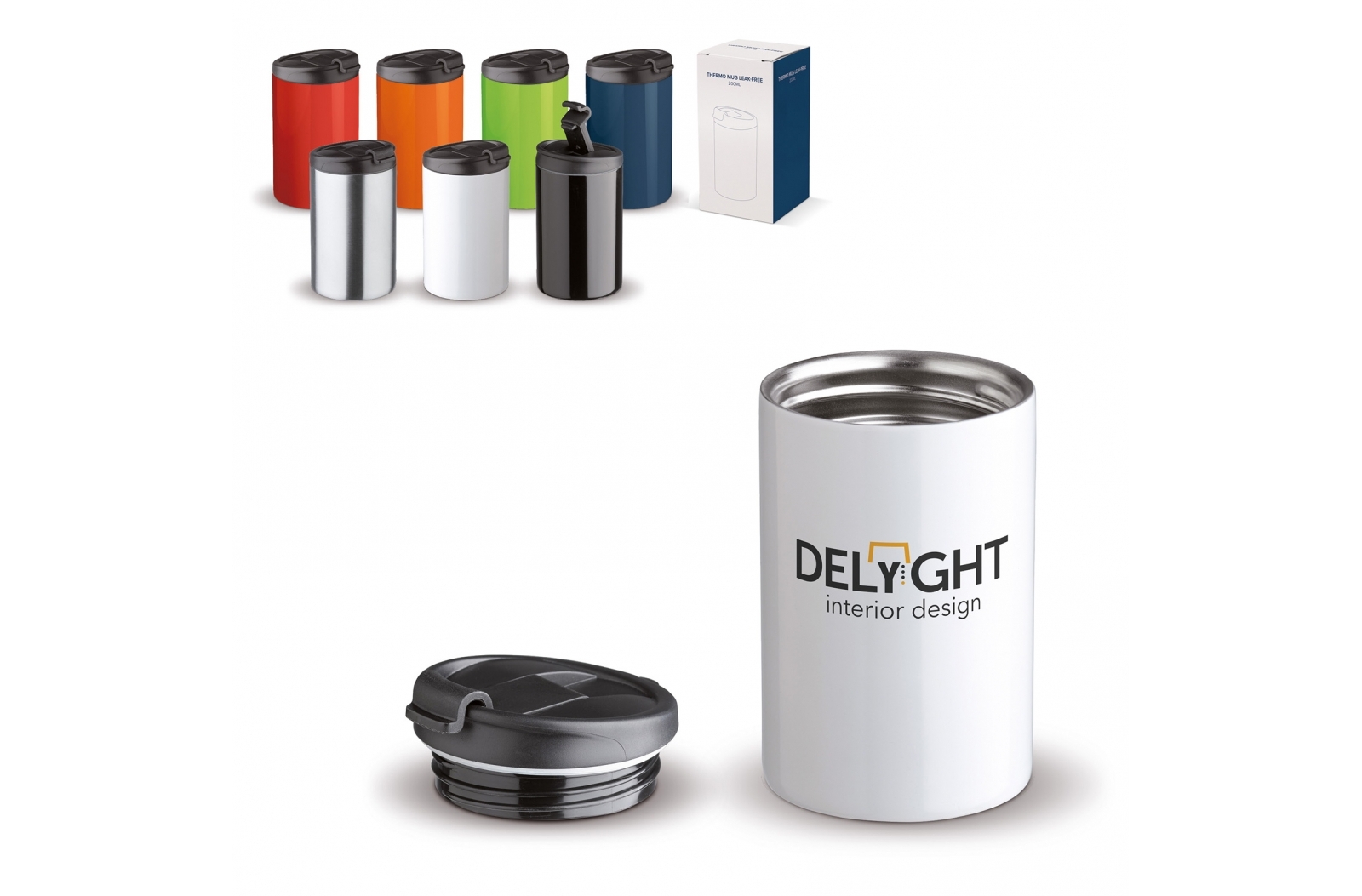 Double Walled Leak-Proof Vacuum Mug 200ml - Hanbury